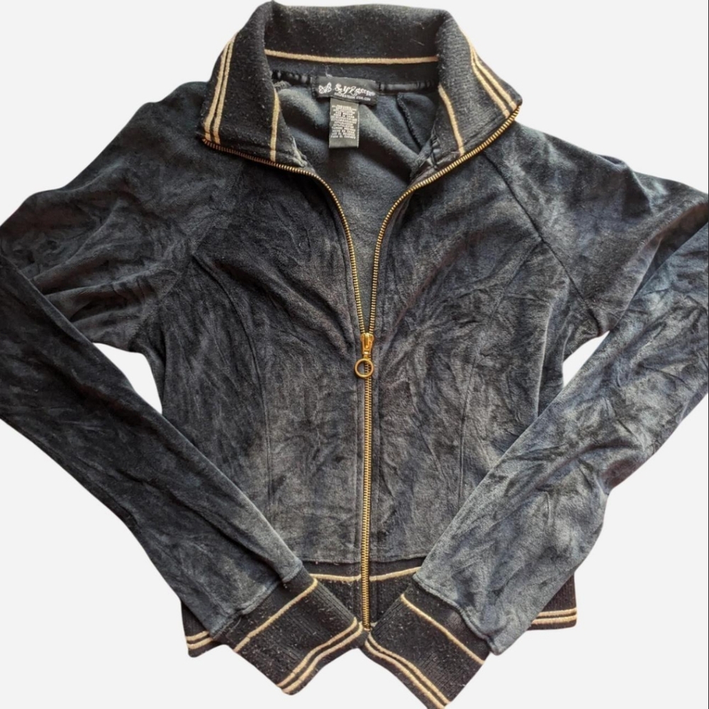 Self Esteem Black Jacket with Gold Accents